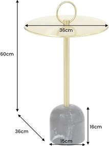 Masuta laterala design modern ELEGANCE 60cm