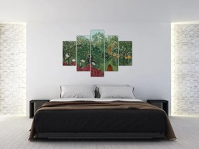 Tablou - Henri Rousseau, Tropical Forest with Monkeys, reproducere (150x105 cm)