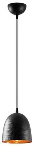 Lustră suspendată pe cablu TATTOO, 1x E27/40W/230V, Ø 16 cm, negru