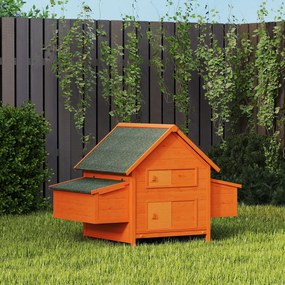 PawHut Coteț pentru Găini de Grădină din lemn de Brad, lemn verde, 160x98.5x107cm | Aosom Romania