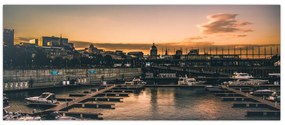 Tablou - orașul port (120x50 cm)