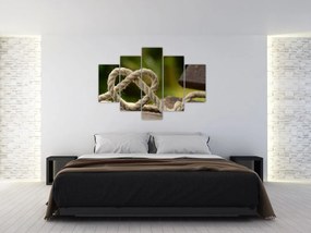 Tablou inima din frânghie (150x105 cm)