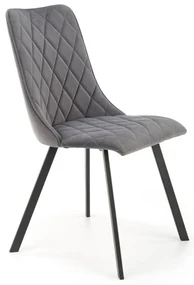 Scaun de bucaterie Nyx, gri/negru