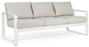 Canapea de grădină albă din aluminiu Merrigan – Bizzotto