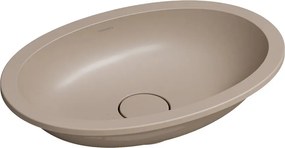 Lavoar sub blat Omnires Shell M+ finisaj dune bej mat 55 cm