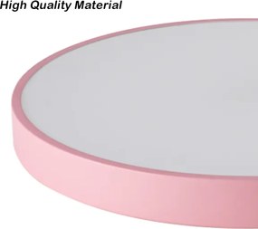 Brilagi - Plafonieră LED dimabilă POOL LED/48W/230V 3000-6000K 40 cm roz+telecomandă