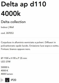 Aplica LED iluminat ambiental Delta ap d110 4000k