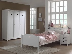 Set Mobilier Copii AMORI, 3 Piese, Alb, Stil Romantic – Vipack