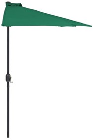 Umbrela de gradina semirotunda Falkon verde 2.7M