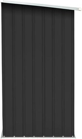 Magazie pentru lemn, antracit/alb, 163x82x160 cm, DARYL TIP 1