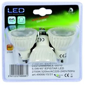 SET 3x bec LED dimabil Lucide 49006/15/31 MR16 GU10/5W/230V 3000K