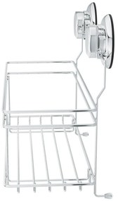 Raft pentru baie argintiu autoadeziv din metal Bestlock Bath – Compactor