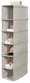 Organizator de haine agatat 30 x 18 x 94 cm, gri