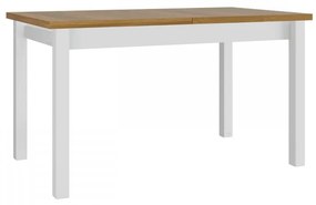 Masă sufragerie extensibilă Wodonas 80 x 140 220 I XL (Stejar grandson + Alb) (pentru 4-10 persoane). 1105413