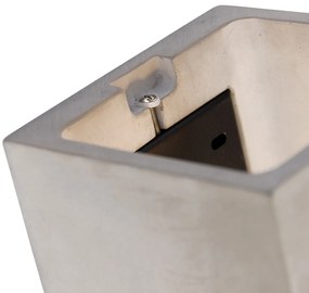 Aplică pătrată rustică din beton - Alban