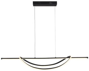 Lustră LED pe cablu AMBAR LED/35W/230V negru