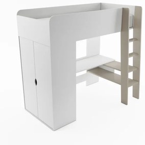 Ansamblu Pat Supraetajat Tomi Cu Saltea, 120 Cm