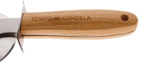 TEMPO-KONDELA SALKY, feliator pizza, natural, inox/bambus