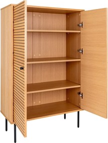 Dulap în culoare naturală cu aspect de lemn de stejar 80x130 cm Kyoto – House Nordic