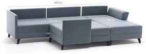 Canapea extensibilă de colț Belen - Blue