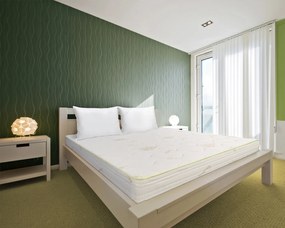 Saltea Ortopedica Bedora Eco iSomn Pachet, 180x200 cm, medie/tare, 17 cm, anatomica, husa antialergica, tratat cu Aloe Vera