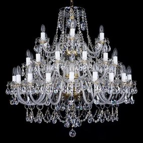 Candelabru XXL Cristal Bohemia Exclusive 36 brate, Andrea XXXVI CE