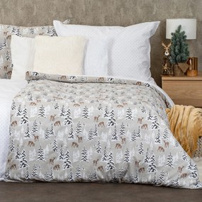 Lenjerie de pat din bumbac 4Home Christmas forest, 140 x 200 cm, 70 x 90 cm