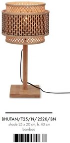 Veioza / Lampa eco din bambus Bhutan nat/round 2520 bl/nat