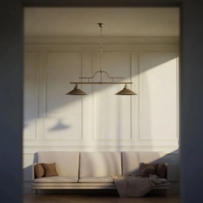 Lustra din alama industrial vintage Alice