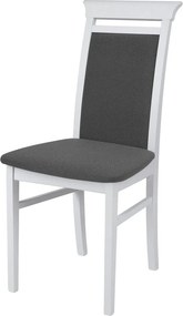 Scaun IDENTO, gri/alb, stofa/lemn, 44x57x95 cm