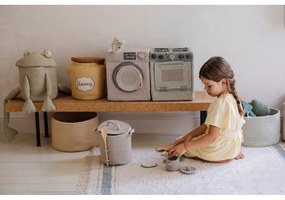 Covor albastru/crem lavabil/țesut manual din bumbac 90x130 cm Gastro Vintage Blue – Lorena Canals