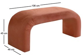 Taburete Naos Bench (koralová). 1087817