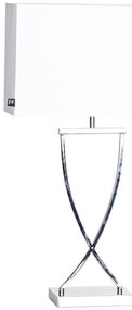 ByRydens 2820440-5000 - Lampă de masă OMEGA 1xE27/5W/230V albă/crom lucios