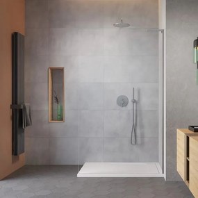 Paravan de dus tip Walk-in Radaway Modo SL II nichel periat-transparent 120 cm sticla securizata 8 mm dreapta