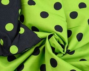 Lenjerie de pat din bumbac COLAM verde-negru Dimensiune lenjerie de pat: 70 x 90 cm | 140 x 200 cm
