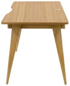 Birou cu aspect de lemn de stejar 70x140 cm Nice – Woodman