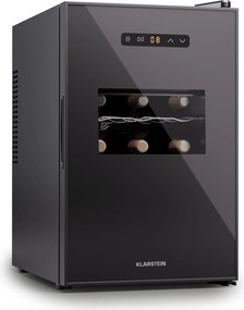 Klarstein Silent Vino 15 Uno, răcitor de vinuri, 39 l / 15 sticle, 5-18 °C, tactil