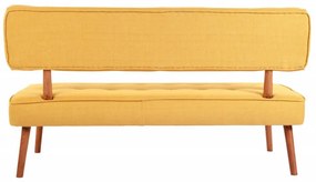 Canapea 2 Locuri, Lemn Solid, Westwood Loveseat, Galben