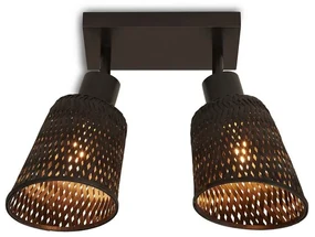 Plafoniera eco din bambus Java 2-Shade bl/15x17, bl