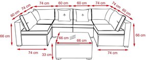 Set mobilier de grădină din ratan Avenberg ESPERANZA