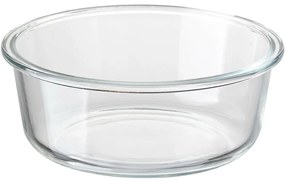 Recipient din sticlă cu capac din bambusFlorina Clavato , 640 ml, L