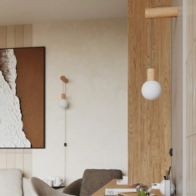 Aplică de perete în culoare naturală Arcadia – Sollux