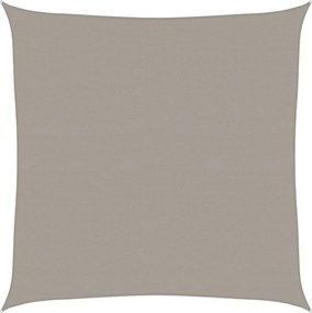 vidaXL Pânză parasolar, gri deschis, 7x7 m, pătrat, 160 g/m², HDPE