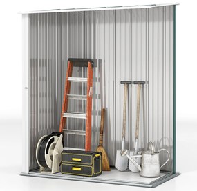 Outsunny Magazie Grădină Mare din Oțel cu Zăvor pentru Grădină, Negru | Aosom Romania