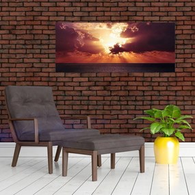 Tablou cu soarele după nori (120x50 cm)