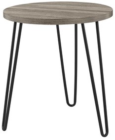 Măsuță auxiliară Støraa Owen, ø 50 cm, maro-gri
