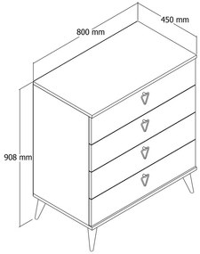 Comodă Versa Oak