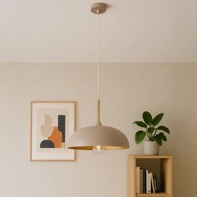 Lustră pe cablu Brilagi ABRAHAM 1xE27/60W/230V d. 35 cm bej