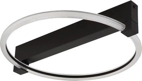 Globo 48050DS - Plafonieră LED FLETCHER LED/15W/230V 41,4x38 cm neagră
