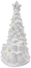 Decorațiune LED de Crăciun, brăduț, 2xAA, lumină alb caldă